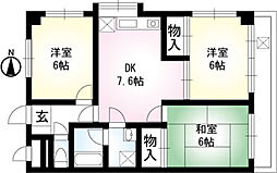 間取図画像 3DK