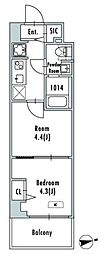 GRANPASEO押上八広 2Kの間取図画像