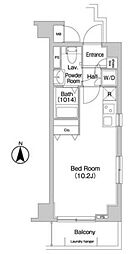 COMFORIA墨田立花 ワンルームの間取図画像