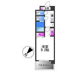 南海線 堺駅 徒歩10分の賃貸マンション 5階1Kの間取り
