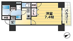 アスヴェル神戸元町 1Kの間取図画像