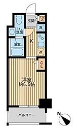 KDXレジデンス多摩川 1Kの間取図画像
