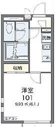フレンズライト 1Kの間取図画像