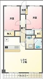 ヌーヴォアージュ 2LDKの間取図画像