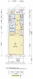 PRESSANGEYOKOHAMAODORIKOEN 1Kの間取図画像