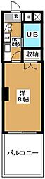北野ホームズ 1Kの間取図画像