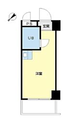 トップルーム横浜NO.1 ワンルームの間取図画像