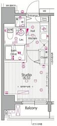 ガーラ・シティ渋谷南平台 1Kの間取図画像