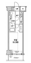 ルフレ赤羽サウス 1Kの間取図画像