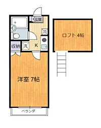 メゾン.ド.リブル 1Kの間取図画像