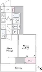 KDXRESIDENCEMachidaNorth 2Kの間取図画像