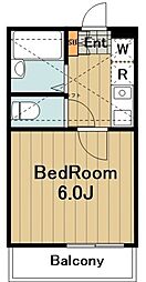ロバリア古淵 1階1Kの間取り