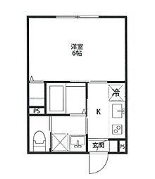 robothome梅島 1Kの間取図画像