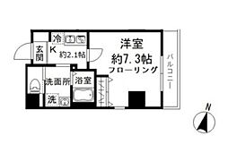 ヴィラフォレスト田端 1Kの間取図画像