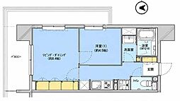 ジョイスコート 1LDKの間取図画像