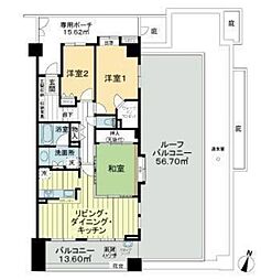 ライオンズガーデン北習志野 3LDKの間取図画像