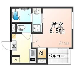 Tea　Pavilion 2階1Kの間取り