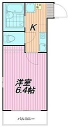 ROUTE22 3階1Kの間取り