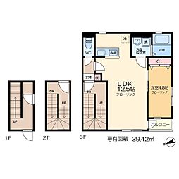 MAISON SA XIX 1LDKの間取図画像