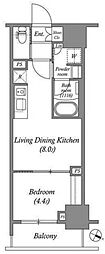 ACPレジデンス浅草 1LDKの間取図画像