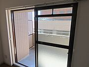 南向きのバルコニー