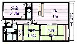 ルキア国分 3LDKの間取図画像