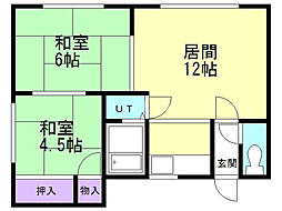 間取図画像 2LDK