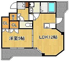 ロイヤルセンターＢＬＤ．  ｜ 福岡県北九州市小倉北区竪町1丁目（賃貸マンション1LDK・6階・38.94㎡） その2