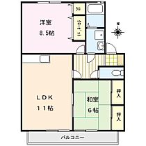 福岡県久留米市国分町1057-1（賃貸アパート2LDK・2階・60.00㎡） その2