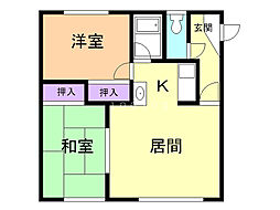 間取図画像 2LDK