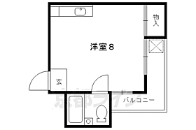 マットハウス銀座堂 206 ｜ 京都府京都市伏見区銀座町2丁目（賃貸マンション1R・2階・16.39㎡） その2