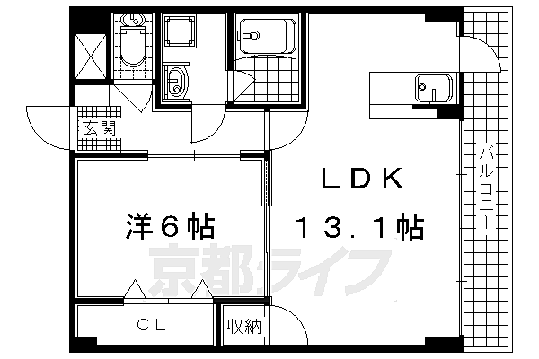 Ｒａｄｉａｎｔ 410｜京都府宇治市小倉町西山(賃貸マンション1LDK・4階・45.36㎡)の写真 その2