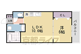 京都府京都市山科区椥辻西浦町（賃貸マンション1LDK・5階・37.84㎡） その2