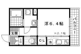 京都府京都市山科区上野御所ノ内町（賃貸マンション1K・2階・26.40㎡） その2