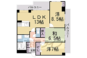 京都府京都市山科区西野野色町（賃貸マンション3LDK・3階・73.40㎡） その2