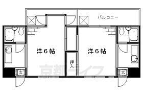 ブルックス・ドム 110 ｜ 京都府京都市伏見区京町北8丁目（賃貸マンション2K・1階・34.00㎡） その2