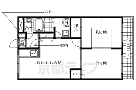 京都府木津川市州見台1丁目（賃貸マンション2LDK・2階・51.15㎡） その2