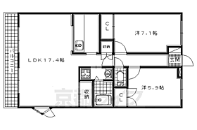 京都府木津川市梅美台1丁目（賃貸マンション2LDK・3階・66.00㎡） その2