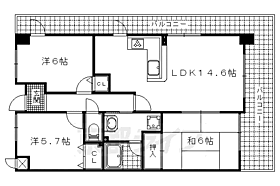 京都府京都市伏見区醍醐中山町（賃貸マンション3LDK・5階・68.68㎡） その2