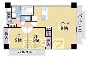 京都府京都市山科区椥辻東浦町（賃貸マンション2LDK・6階・63.97㎡） その2