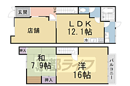 京都地下鉄東西線 東野駅 徒歩13分の賃貸住宅付店舗(建物全部)