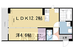 Ｍｏｎ　Ａｍｏｕｒ知原 2階1LDKの間取り