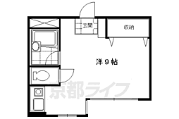 フラット717 3階ワンルームの間取り