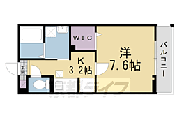 JR片町線(学研都市線) 同志社前駅 徒歩5分の賃貸アパート 1階1Kの間取り
