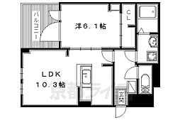 JR片町線(学研都市線) 藤阪駅 徒歩24分の賃貸アパート 3階1LDKの間取り