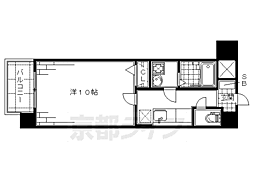 メゾン・ダンディ 7階1Kの間取り