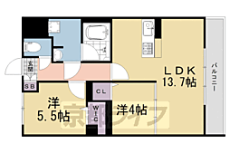 （仮称）中島様マンション 3階2LDKの間取り