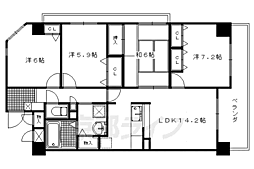 グランＫ’ｓ−ジオ 4階4LDKの間取り
