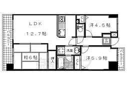 ヴィヴァーチェ桃山 5階3LDKの間取り