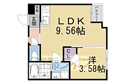 Ｐｏｒｔｏｆｉｎｏ六地蔵 306 3階1LDKの間取り